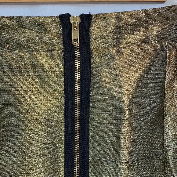 For Love and Lemons Juliette Brocade Micro Mini Skirt in Gold size XS NWT - Picture 7 of 15